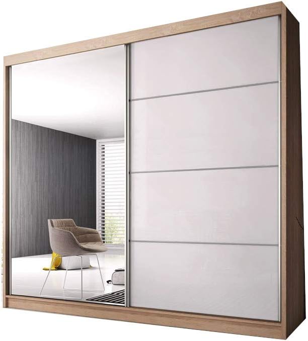 EMEUBLES Armoire de Chambre avec 2 Portes coulissantes Penderie