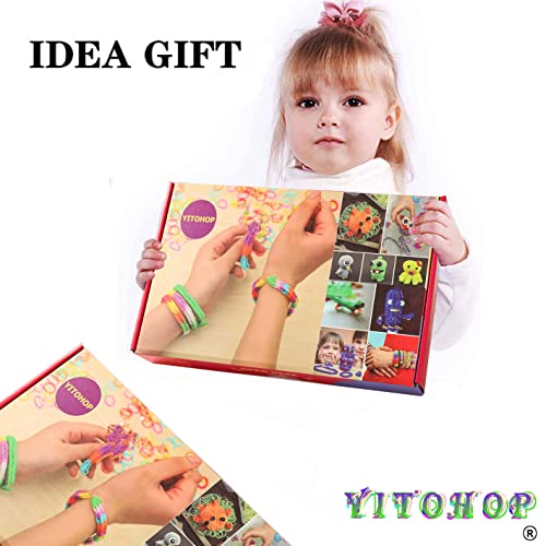 YITOHOP 12080+ Loom Bands Kit, Rubber Bands for Bracelet Making Kit, DIY Art Craft Loom Bracelet Kit,2026 Creativity Birthday Gift Ideal Christmas Gifts