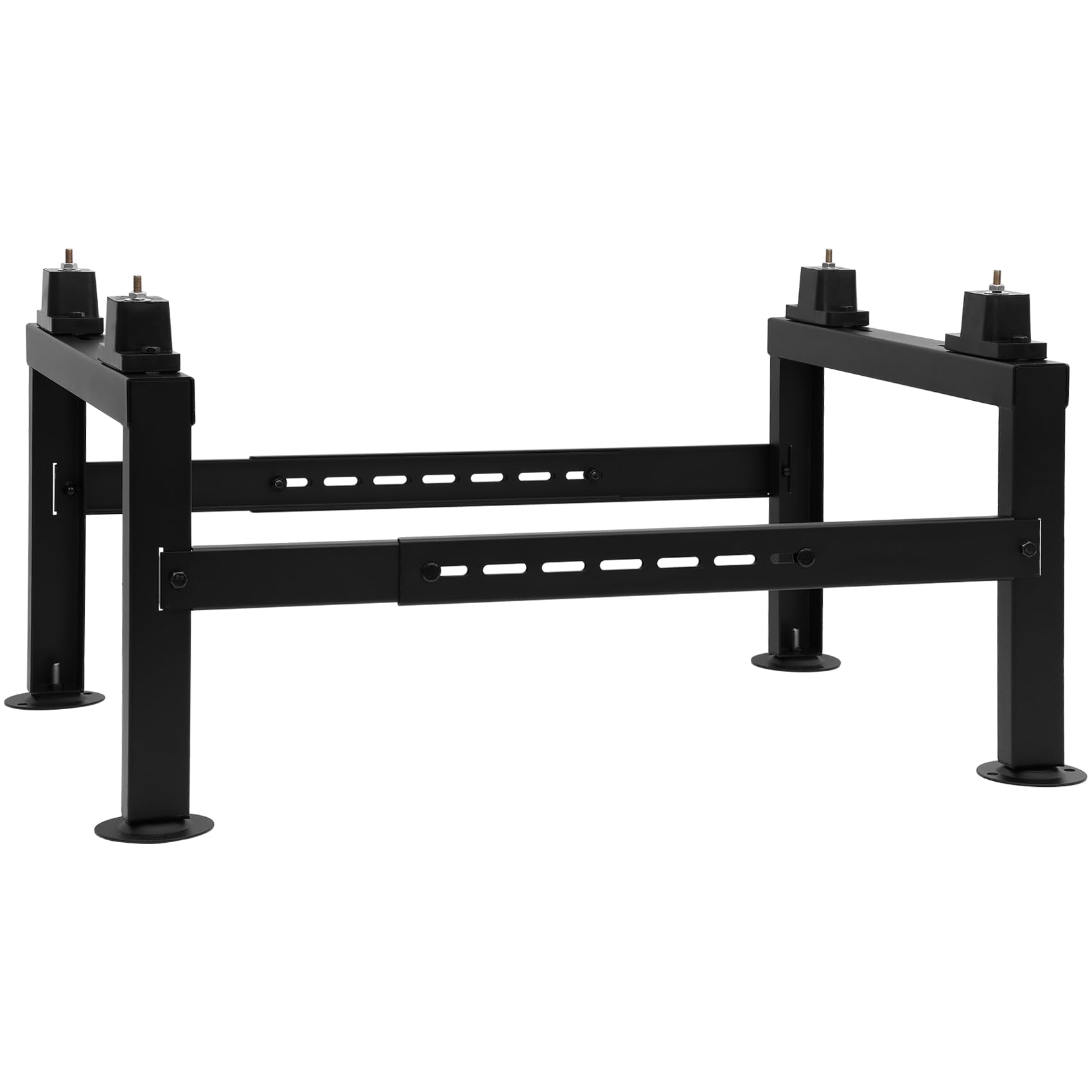 Saranna Mini Split Ground Stand, Heavy Duty Adjustable Mini Split Stand Condenser Stand w/800 LBS Load Capacity for 9000-36000 BTU Ductless Mini Split Air Conditioner Heat Pump, Black