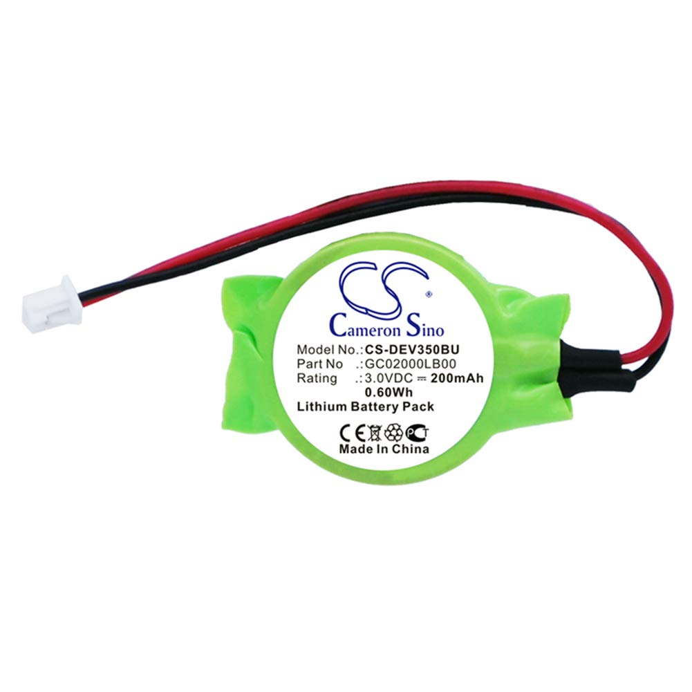 CS-DEV350BU Battery 200mAh compatible with [Dell] Vostro 1015, Vostro 1310, 1510, 1710, 3500, for [Getac] W130 replaces GC02000LB00