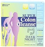 Super Colon Cleanse Day and Night System, (180 & 90 tablets) 2 Bottles
