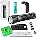 Olight Seeker 2 Pro USB Rechargeable 3200 Lumen LED Flashlight with Charging bracket, Olight Rechargeable Battery, and EdisonBright BBX4 cable carry case