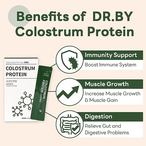 DOCTOR BY Colostrum Protein for Dogs and Puppy Muscular Strength and