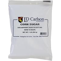 HomeBrewStuff Corn Sugar (Dextrose) Priming Sugar for Beer Brewing, Bottling, Moonshine or Cooking (1 Pound)