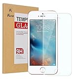 Apple ipod touch 6 / 5 Screen protector, KuGi Ultra-thin 9H Hardness High Quality HD clear Premium Tempered Glass Screen Protector for New iPod Touch 6th / 5th Generation. (Glass screen protector)