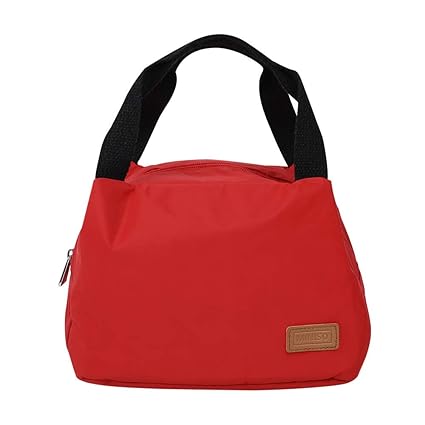 MINISO Lunch Bag for Office Women Men School Kids, Insulated Eco-Friendly Canvas with Zipper