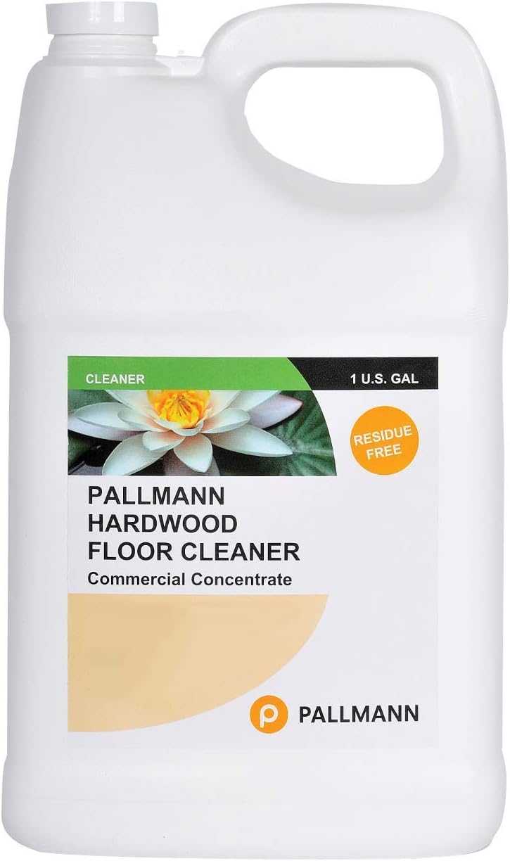 Pallmann Hardwood Floor Cleaner Concentrate 1 Gallon - Makes 8 Gallons of Cleaner - Water-Based Streak-Free Formula