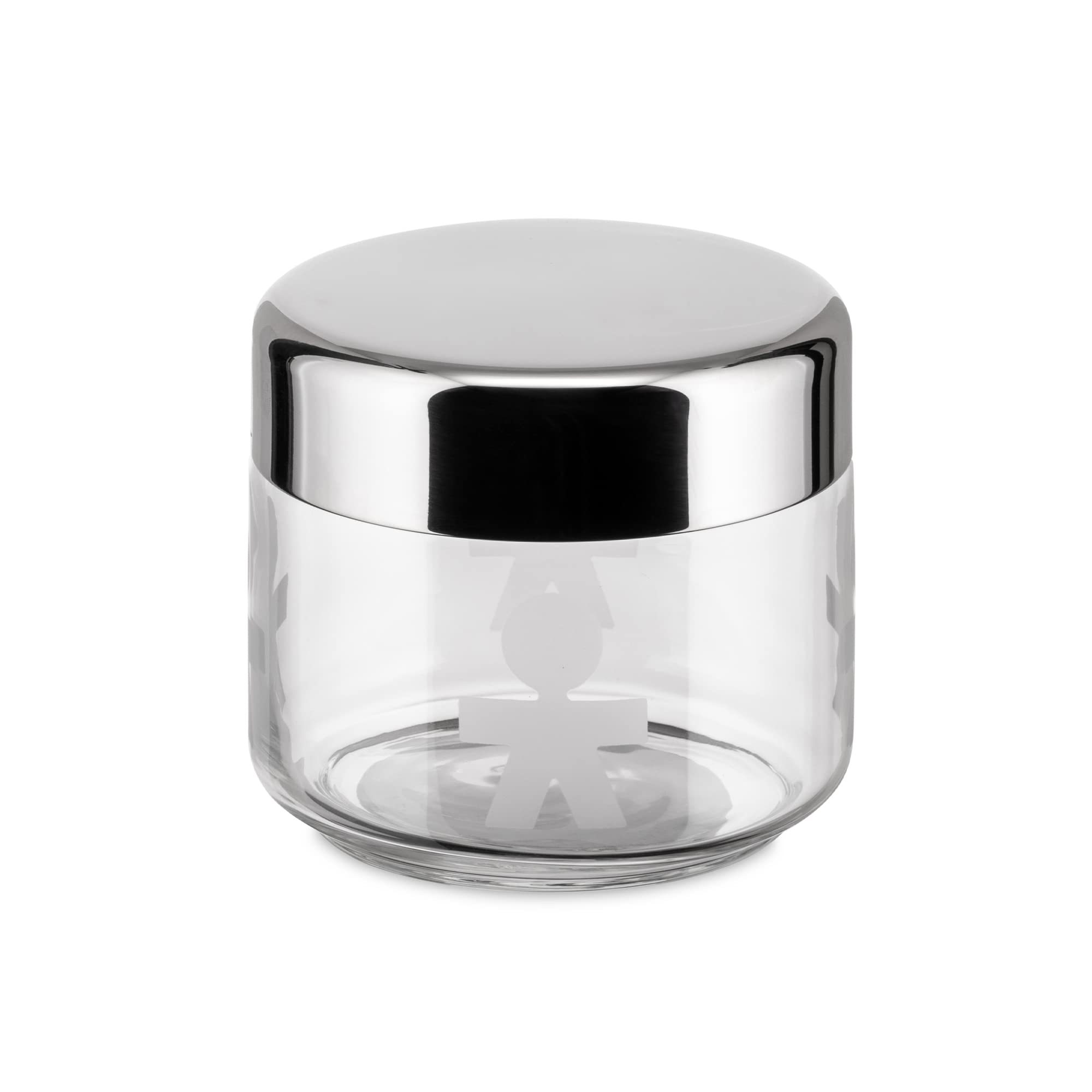 Alessi Girotondo Jar with Hermetic Lid, 50 cl, (AKK35) , White