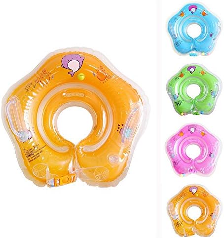 Baby Swimming Ring,Melover 1-18 Months Infant Inflatable Swimming Pool Bath Neck Ring Safety