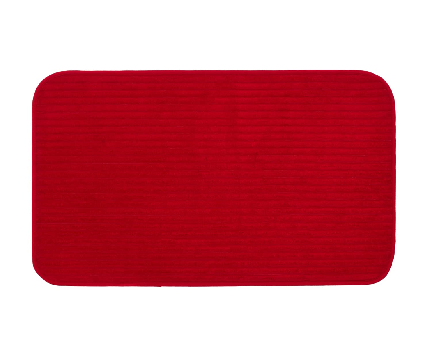 Gözze - Non-Slip Soft Bath Mat, 100% Polyester, 60 x 100 cm - Bordeaux