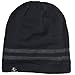 Men Reversible Slouchy Beanie Hat Unisex Skull Hat (B308-Black)