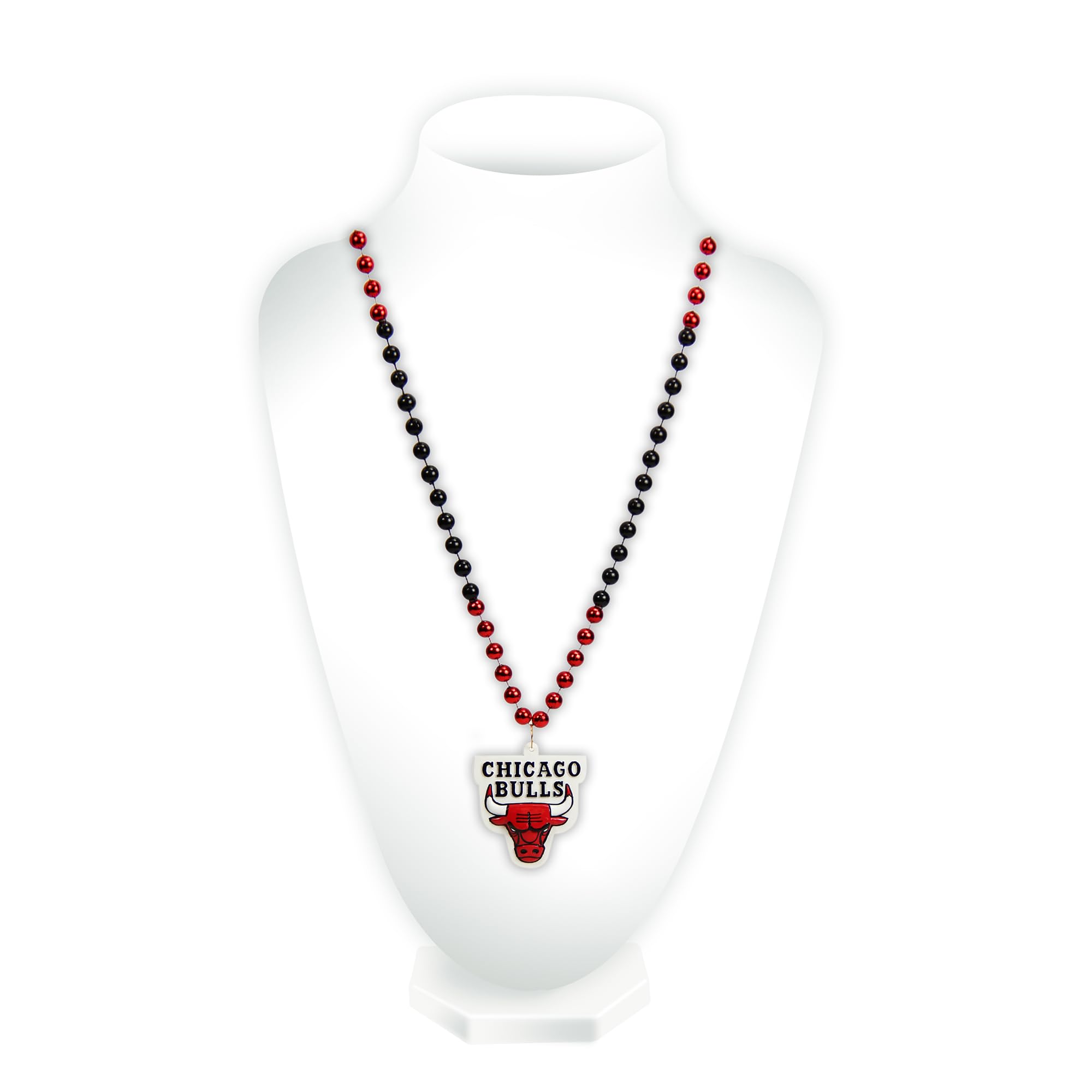 Rico Industries boys Team Logo Mardi Gras Style Beads sports fan pendants, Team Color, 3 x 24- US
