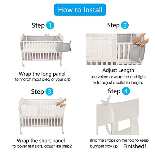 mesh crib bumper installation