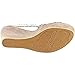 Not Rated Spring Fling Women Open Toe Canvas Brown Wedge Sandal