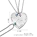 Charm.L Grace Best Friend Forever and Ever BFF Friend Necklaces 3pcs/Set Heart Shape Puzzle
