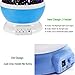 MOKOQI Baby Night Light Lamps for Bedroom Romantic 360 Degree Rotating Star with Sky Moon Cover & Solar System Cover Projector Lights Color Changing LED for Kids Girls Baby Nursery Gift(Blue-2 Lids)