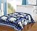 CaliTime Brand Super Soft Throw Blanket, Blue White Polar Bear Reindeer, King