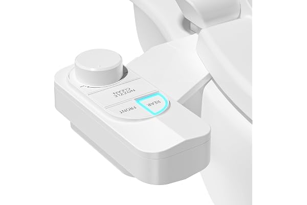 SAMODRA Non-Electric Bidet Attachment for Toilet – Self-Cleaning Dual Nozzle (Frontal & Rear Wash), Adjustable Water Pressure