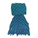 Handmade Knitted Mermaid Tail Blanket，T-tviva All Seasons Warm Bed Blanket Sofa Quilt Living Room Sleeping Bag for Kids and Adults (72.8
