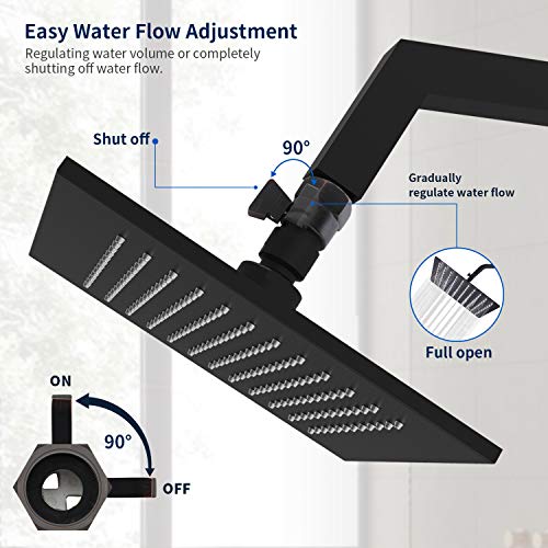 Tenfe Water Flow Control Shut Off Valve, Brass Adjustable Water