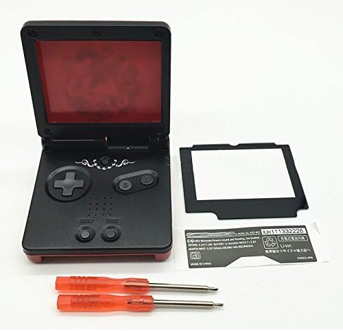 Meiruian Black Dragon Housing Case+Screwdrivers for GBA SP Gameboy Advance SP