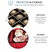 Super Rigid 2-in-1 Christmas Bauble Storage Box & Xmas Decoration Container - Easy Access Removable Trays, Keeps 73 Baubles & Ornament - Adjustable Extent Area for Figurines and Pockets for Decoration