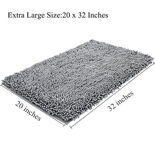 NTTR Super Soft Bath Mat Microfiber Shag Bathroom Rugs Non Slip