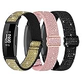 3Pack Elastic Nylon Bands Compatible with Fitbit