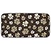 Kitchen Basics 583301 Microfiber Pet Bowl Mat, 10 Inch x 20 Inch, Brown Paws