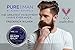 Pure | Man Beard & Mustache Balm/Wax/Butter/Oil/Leave in Conditioner - Thickens, Strengthens, Softens, Tames & Styles Facial Hair Growth - Best & 100% Natural - Soothes Itching