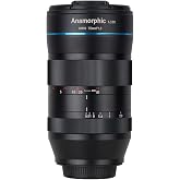 SIRUI 75mm F1.8 1.33X APS-C Anamorphic Lens for E Mount, Blue Flare