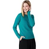 Style & Republic Women's 100% Pure Cashmere Long Sleeve Crew Neck Sweater - Soft, Warm, and Stylish Winter Knit Pullover