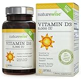 NatureWise Vitamin D3 5,000 IU in Organic Olive Oil, Non-GMO, USP Grade, 90 count
