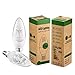 AED Lighting Candelabra LED Bulbs, 60-Watt Incandescent Bulb Equivalent, B11 Led Light Bulbs E12 Base Chandelier Bulb Replacement Neutral White 4000K, Pack of 4