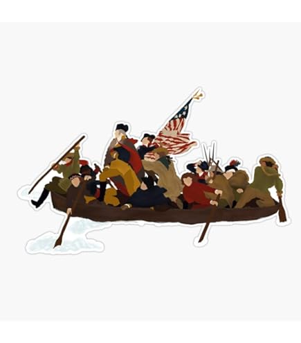 George Washington 3 Inch Vinyl Sticker - Waterproof Decal For Car, Laptop, Phone & Helmets