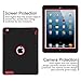 iPad 2 Case, iPad 3 Case, iPad 4 Case, BENTOBEN Heavy Duty Rugged Shock-Absorption/High Impact Resistant Hybrid Three Layer Armor Full Body Protective Case Cover for iPad 2/3/4 Retina - Black/Red