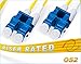 FiberCablesDirect LC-LC OS2 Fiber Patch Cable - 10Gb Duplex 50/125µm Singlemode Corning Glass | 5M (16.4ft) | Bulk Networking, Data Centers, Telecom, Enterprise Applications