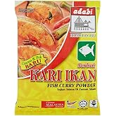 #RT Adabi Kari Ikan Fish Curry Spice Mix Powder 250g -This powder is used in making delicious fish curry, enhancing the authentic taste