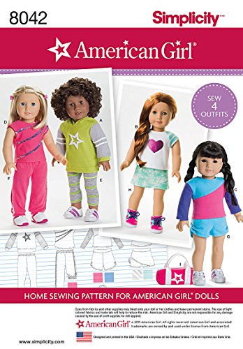 Simplicity Patterns American Girl Doll Clothes for 18 Inch Doll Size: Os (One Size), 8042
