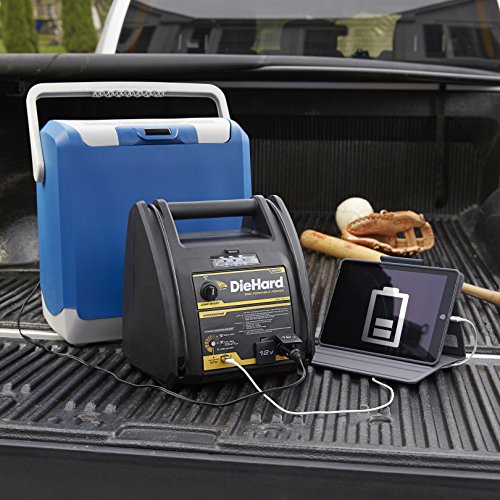 DieHard 71687 950 Peak Amp 12V Jump Starter with USB/12V Portable Power Ports and 150PSI Air