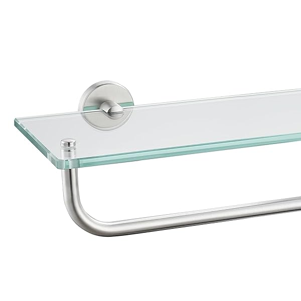 JQK BATHROOM GLASS SHELF, SHELF WITH 19 INCH...