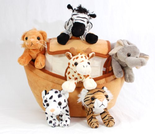 thumbnail image 2 of Lambs & Ivy Baby Noah Interactive Plush Boat/ark With Stuffed Animal Toys 2 of 9