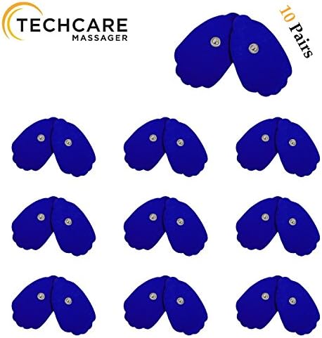 Tens Unit Pads HiDow Compatible 510(k) Cleared 20 Pieces Medical Grade Blue Extra Thick TENS EMS Muscle Stimulator Electrode Pads Patches
