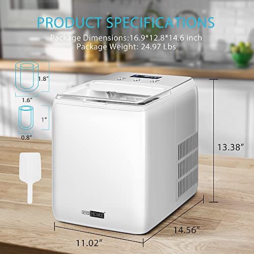 VIVOHOME Electric Portable Compact Countertop Automatic Ice Cube Maker