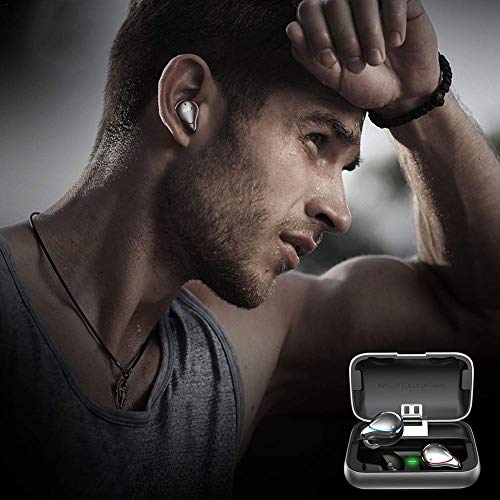 Mifo O5 Bluetooth 5.0 Earphones IPX7 Waterproof Sports Headphones with 2600mAH Portable Charging Case Headset Earbuds Hi-Fi Sound Wireless