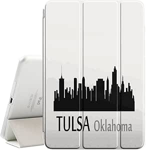 Amazon Com Stplus Tulsa Oklahoma Usa United States Of America City Skyline Silhouette Postcard Smart Cover With Back Case Auto Sleep Wake Funtion Stand For Apple Ipad 2017 9 7 Computers Accessories