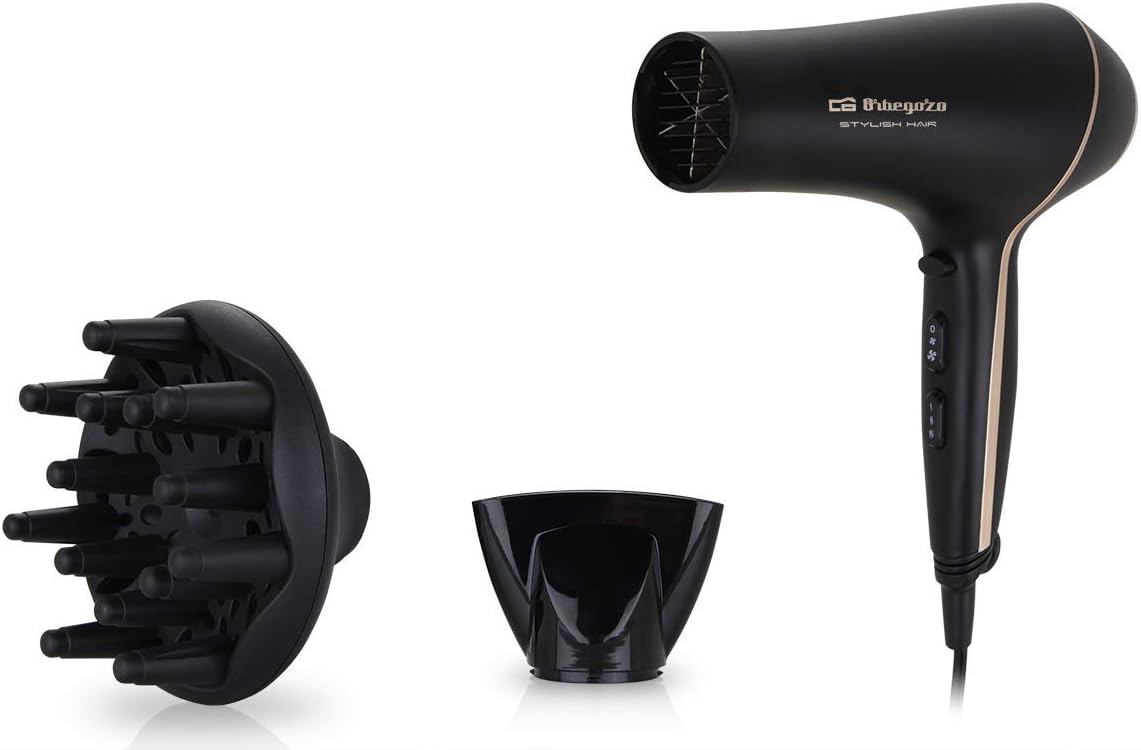 Orbegozo SE 2065 Hair Dryer, 2000 Watt Power, 2 Speeds, 3 Temperature Levels, Cold Air Blow to Fix The Styling - Image 5