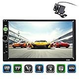 CARED 7inch Car MP5 player,Touch screen,Universal double din,Car stereo receiver,Digital LCD Monitor,Rear View Camera,Bluetooth/MP3/USB/SD,wireless Remote