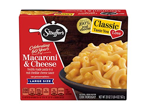 Nestle Stouffers Macaroni and Cheese - Entree, 20 Ounce -- 12 per case.