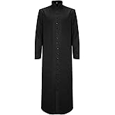 MYAYD Unisex Roman Altar Server Cassock Robe Clergy Pulpit Liturgical Vestments Church Uniform Catholic Robe